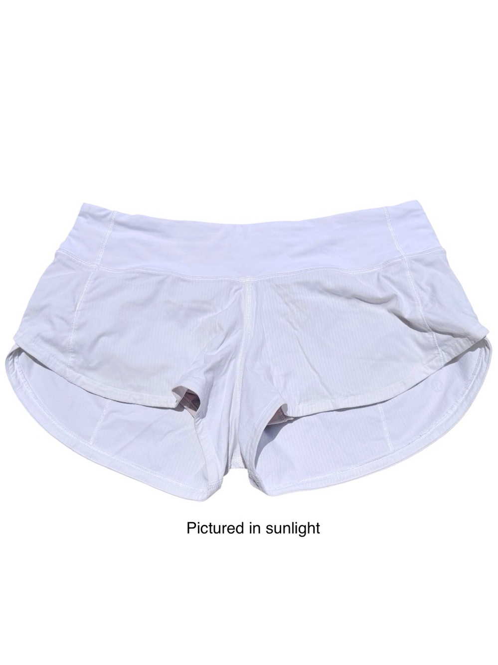 Lululemon Speed Up Short *2.5" in White Low Rise Size 4 - Picture 9 of 11